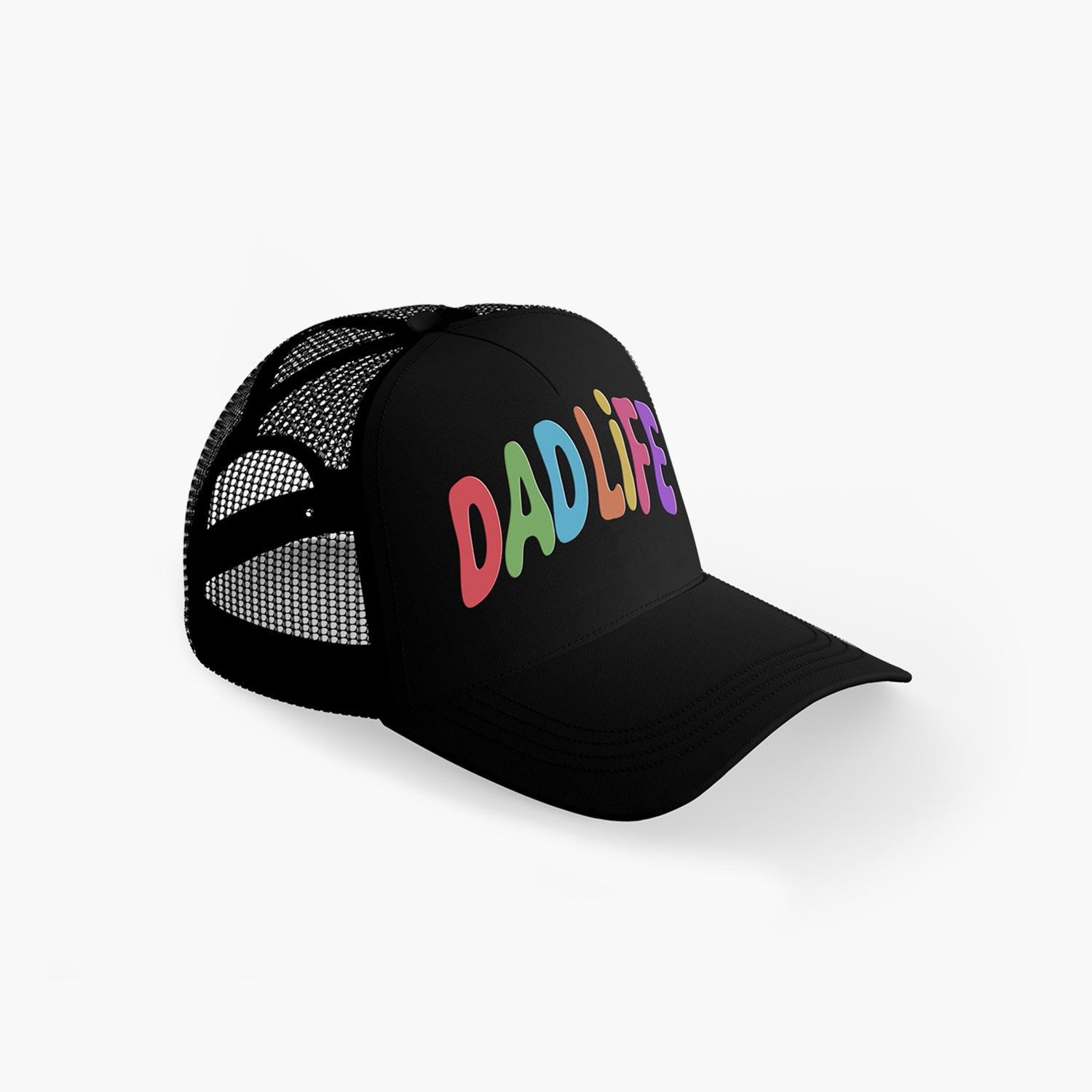 Dad Established Date Leather Patch Hat With Sewn Edge | Retro Trucker Snapback | Gift For Dad | New Dad | Fathers Day Gift